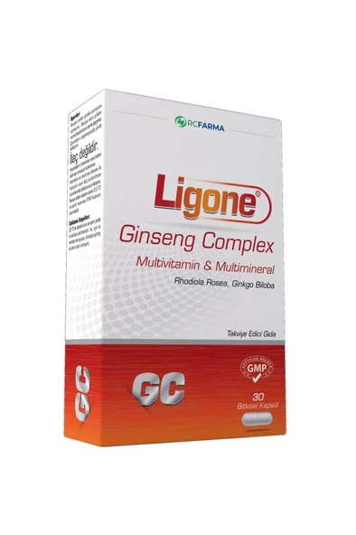 Ligone Ginseng Complex Q-10 Zerdeçal Multimineral 30 Kapsül ürün görseli 1
