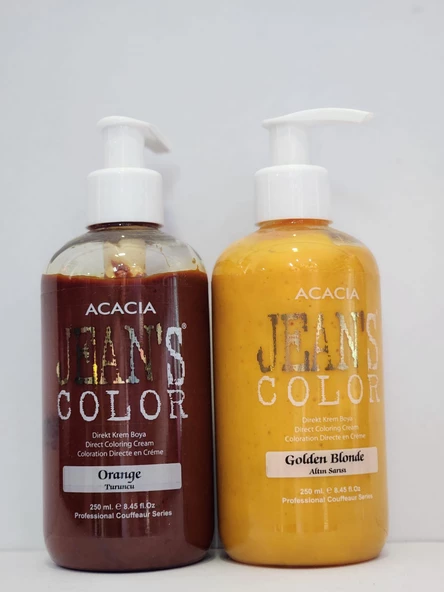 Jean's Color Turuncu-Altın Sarısı 250 ml 2li Set ürün görseli 1
