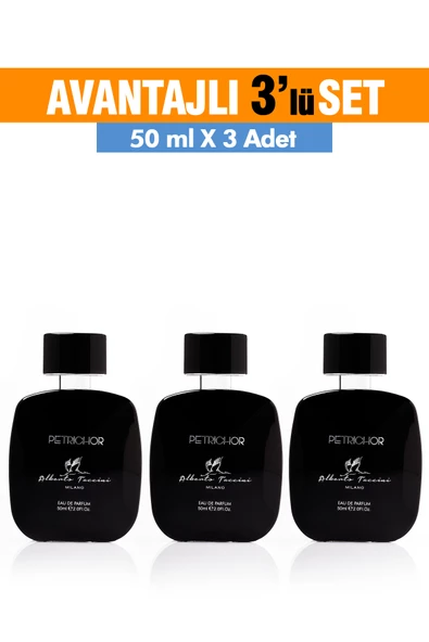 3'Lü Set Alberto Taccini  Petrichor Kadın Parfüm 50 ml ürün görseli 1