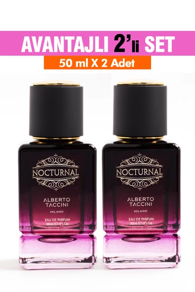 2'Li Set Alberto Taccini Nocturnal Kadın Parfüm 30 ml ürün görseli 1