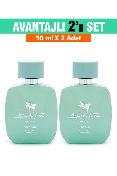 2'Li Set Alberto Taccini Nice Girl Kadın Parfüm 50 ml ürün görseli 1