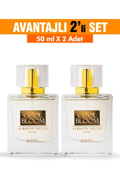 2'Li Set Alberto Taccini Cool Bloom Kadın Parfüm 50 ml ürün görseli 1