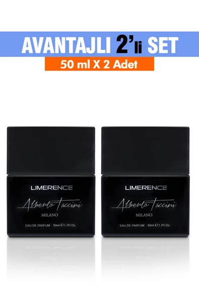 2'Li Set Alberto Taccini Limerence Erkek Parfüm 50 ml - Resim 2