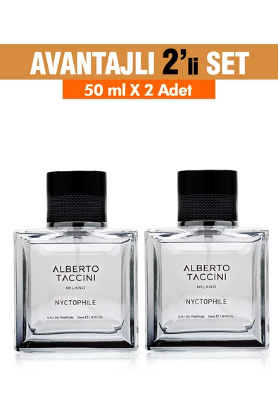 2'Li Set Alberto Taccini Nyctophile Erkek Parfüm 50 ml ürün görseli 1