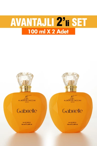 2'Li Set Alberto Taccini GABRIELLE Kadın Parfümü -100 ml ürün görseli 1