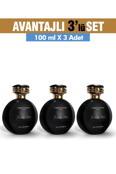 3'Lü Set Alberto Taccini  Bona Dea Kadın Parfümü - 100 ml ürün görseli 1
