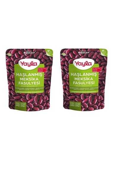Yayla Haşlanmış Meksika Fasulyesi 400 gr x 2 Adet ürün görseli 1