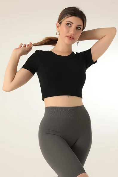 DoReMi Dikişsiz Kısa Spor Üst-22621 ürün görseli 1