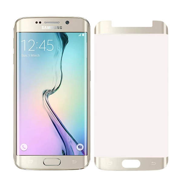 Samsung Galaxy S6 Edge Tam Kaplayan Kavisli Cam Ekran Koruyucu ürün görseli 1