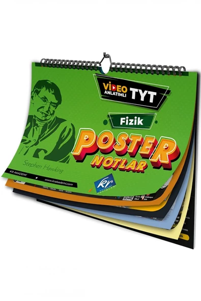 TYT Fizik Poster Notlar KR Akademi Yayınları ürün görseli 1