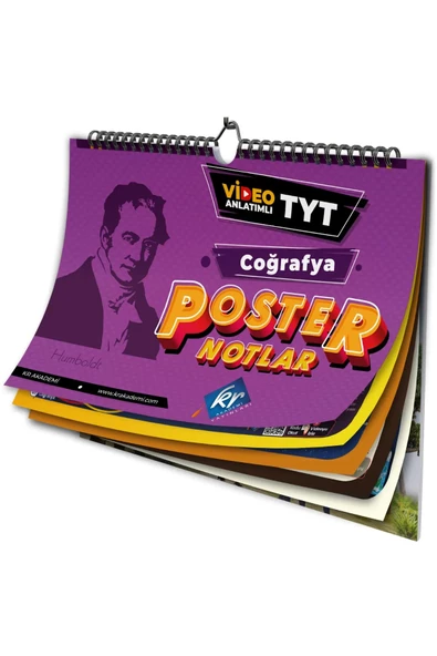 TYT Coğrafya Poster Notlar KR Akademi Yayınları ürün görseli 1