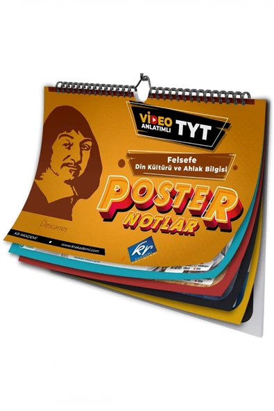 TYT Felsefe ve Din Kültürü Poster Notlar KR Akademi Yayınları ürün görseli 1