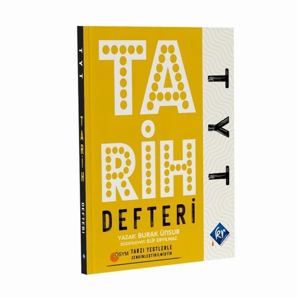 TYT Tarih Konu Anlatım Defteri KR Akademi Yayınları ürün görseli 1