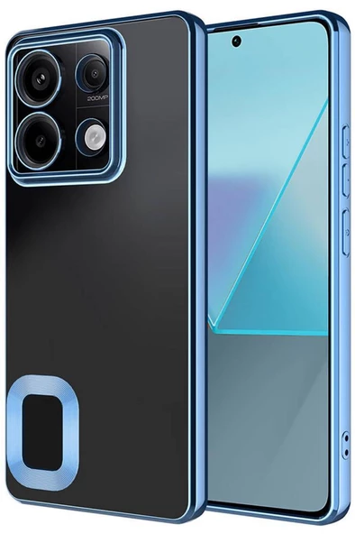 Xiaomi Redmi Note 13 Pro 5G Kılıf Köşeleri Renkli Şeffaf Kamera Korumalı Silikon Luxury Kapak ürün görseli 1