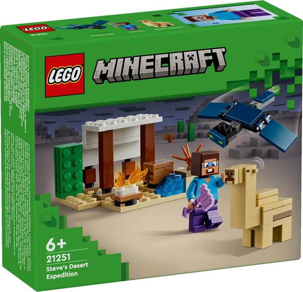 LEGO Minecraft 21251 Steve's Desert Expedition ürün görseli 1
