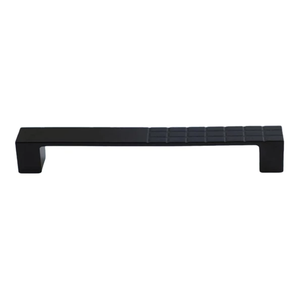 Bihter Desenli Kulp 128 mm Siyah Mutfak Kulpu Çekmece Dolap Kapak Kulbu Metal  Mobilya Dolabı Kulpları ürün görseli 1