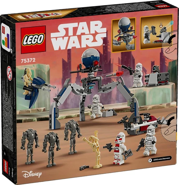 Lego Star Wars 75372 Clone Trooper And Battle Droid Battle Pack - Resim 2