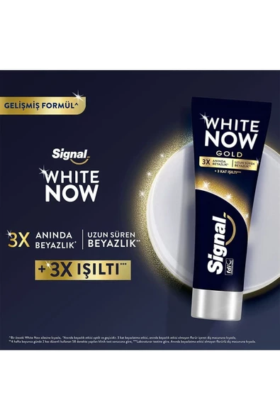 Signal White Now Gold Diş Macunu 75 ml ürün görseli 1