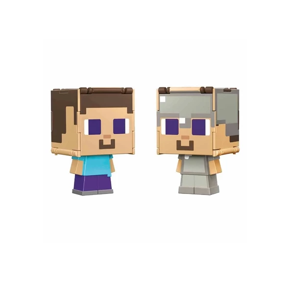 HTL43 Minecraft Flippin' Figs 2si 1 Arada Figürler - Resim 6