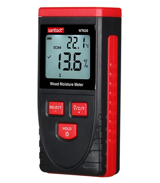 WINTACT WT630 Temassız Ahşap Kereste Nem Ölçer - Resim 2