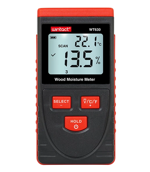 WINTACT WT630 Temassız Ahşap Kereste Nem Ölçer ürün görseli 1