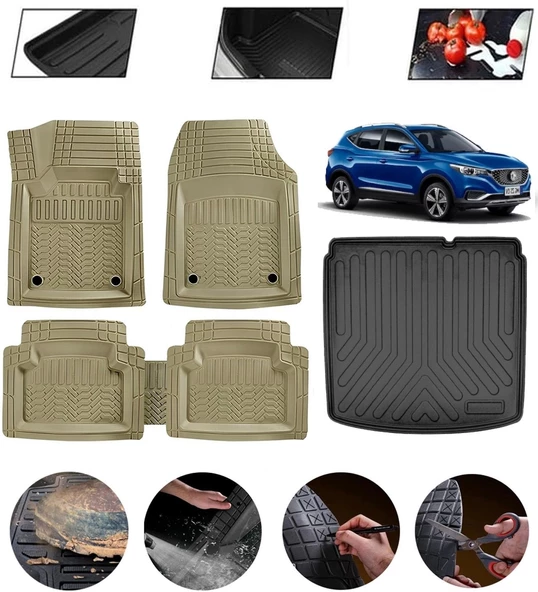 Mg Zs 2020-2026 Alt Uyumlu Paspas Araca Özel Bagaj Havuzu MBS Bej ürün görseli 1