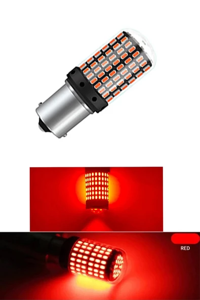 93 Tek Duy 144 Led Geri Vites Ampulü - Kırmızı ürün görseli 1