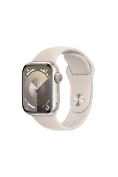 Apple Watch Series 9 GPS 41mm Yıldız Işığı Alüminyum Kasa ve Yıldız Işığı Spor Kordon - S/M  açık kutu ürün görseli 1