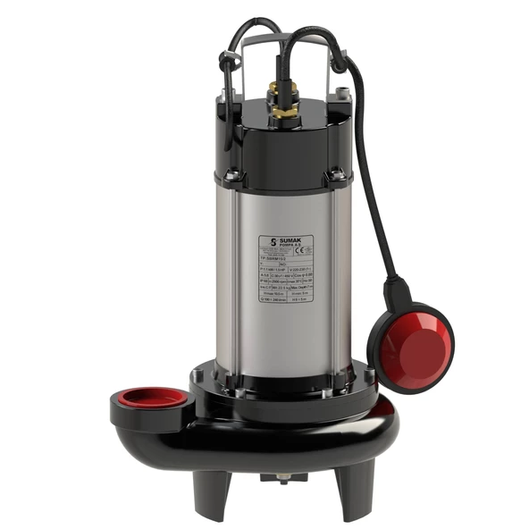 Sumak SBRM 15/2 1.5 HP 220V Panolu Bıçaklı Foseptik Pompa ürün görseli 1