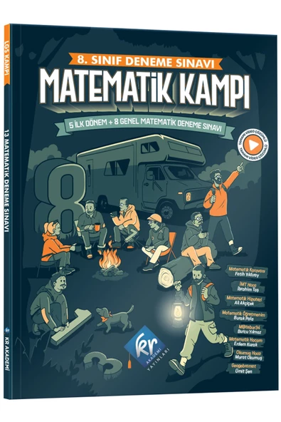 8. Sınıf Deneme Sınavı Matematik Kampı KR Akademi Yayınları ürün görseli 1