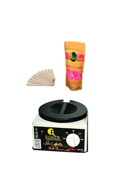 Ege Sir Ağda Makinesi + Ege Sir Pudralı Boncuk Ağda + Spatula ürün görseli 1