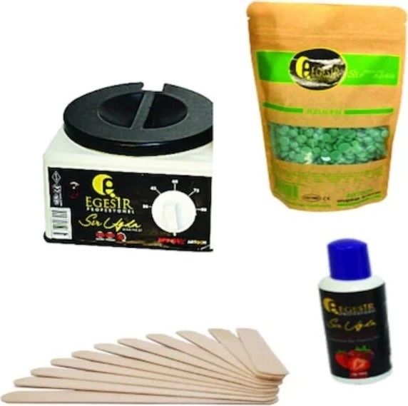Ege Sir Ağda Makinesi + Ege Sir Azulen Boncuk Ağda + Ağda Yağı + Spatula ürün görseli 1