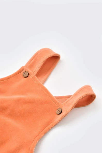 Bebek Kadife Salopet Tulum, %80 Organik Pamuk & %20 Polyester, Bebek ve Yenidoğan Serisi - CSYK6035 ürün görseli 1