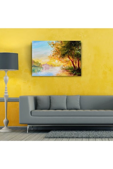 Gün Batımı Canvas Tablo (50x70) - Resim 3