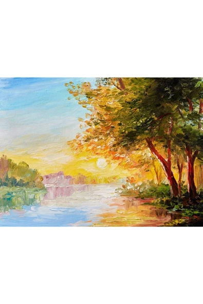 Gün Batımı Canvas Tablo (50x70) - Resim 2