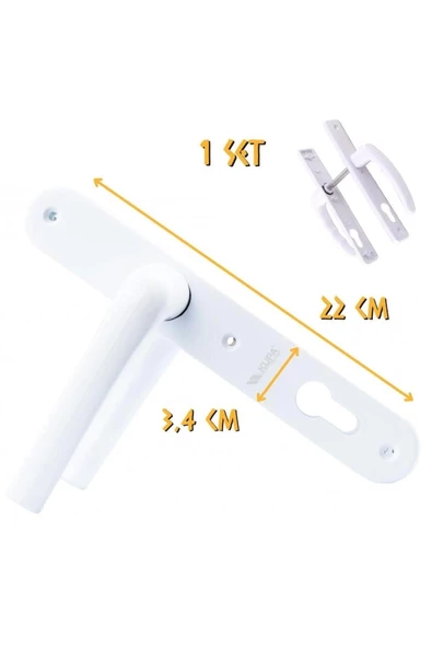 Kupa PVC Pimapen Kapı Kolu - Yale - 1 Takım ürün görseli 1