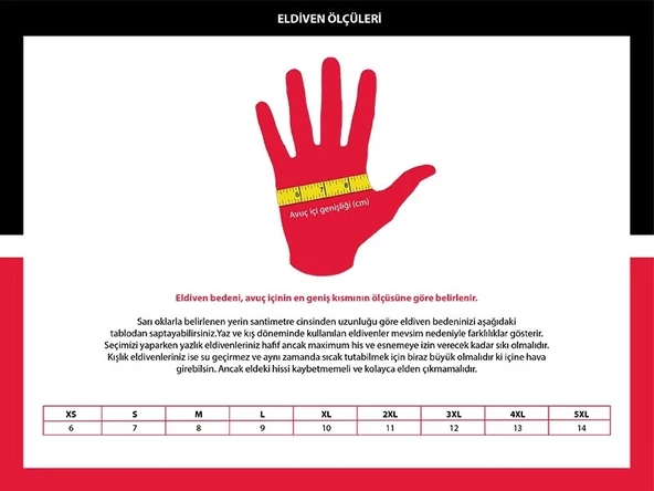 SCOYCO MX14 KIRMIZI ELDİVEN - Resim 2