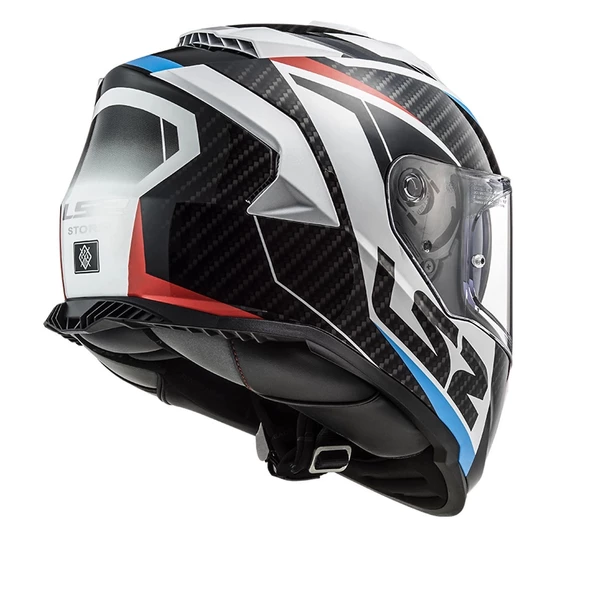 LS2 STORM 2 RACER MAVİ-KIRMIZI KASK - Resim 2