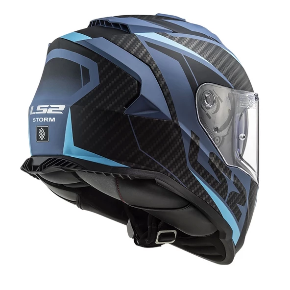 LS2 STORM 2 RACER MAT MAVİ KASK - Resim 2