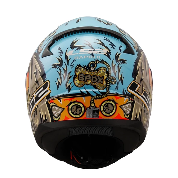 LS2 RAPID 2 NEO MAVİ-MOR KASK - Resim 3