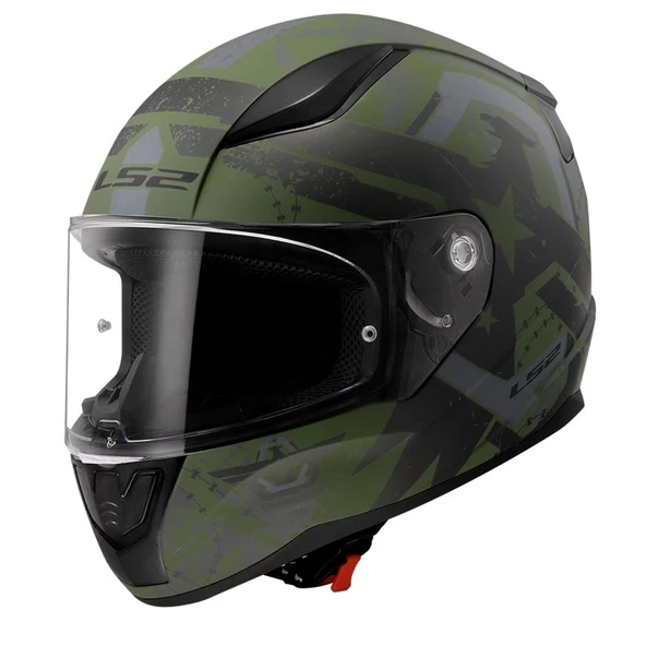 LS2 RAPID 2 THUNDER BIRDS MAT YEŞİL-SİYAH-GRİ KASK ürün görseli 1