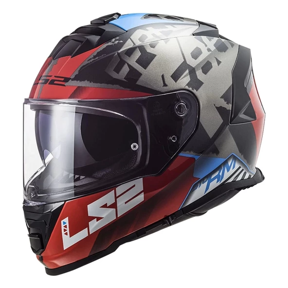 LS2 STORM 2 SPRINTER MAT SİYAH-KIRMIZI-TITANIUM KASK ürün görseli 1