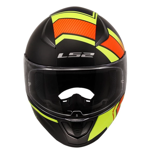 LS2 RAPID 2 EXTRA MAT NEON SARI-NAVY MAVİ KASK - Resim 2