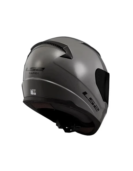 LS2 RAPID 2 NARDO GRİ (SİYAH+ŞEFFAF CAM) - Resim 3