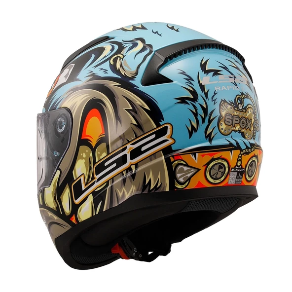 LS2 RAPID 2 NEO MAVİ-MOR KASK - Resim 4