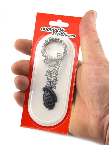 El Bombası - Grenade - Kolye - Mat Siyah - Resim 6
