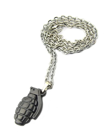 El Bombası - Grenade - Kolye - Mat Siyah ürün görseli 1
