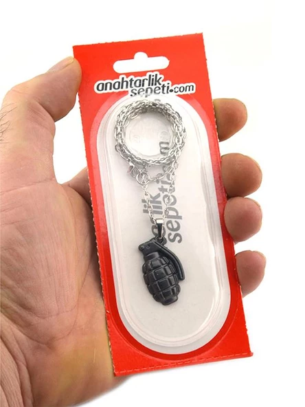 El Bombası - Grenade - Kolye - Mat Siyah - Resim 2