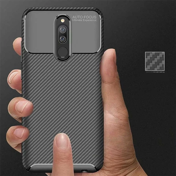Xiaomi Redmi 8 Elde Kaymayan Kamera Korumalı Kılıf - Resim 10
