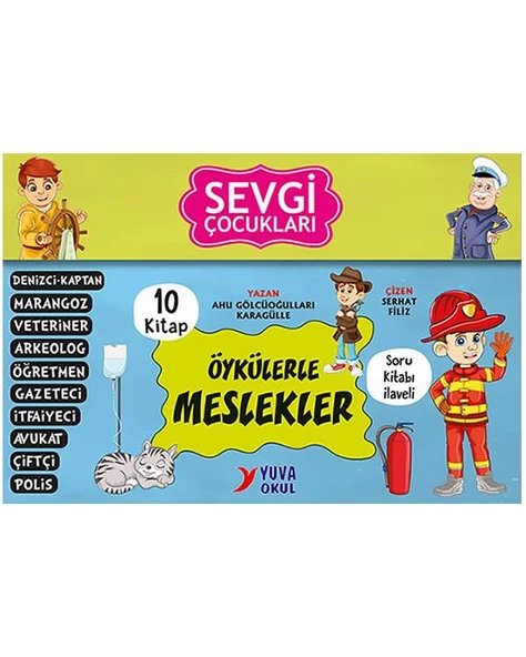3. ve 4. Sınıflar İçin Sevgi Çocukları Öykülerle Meslekler 10 Kitap ürün görseli 1